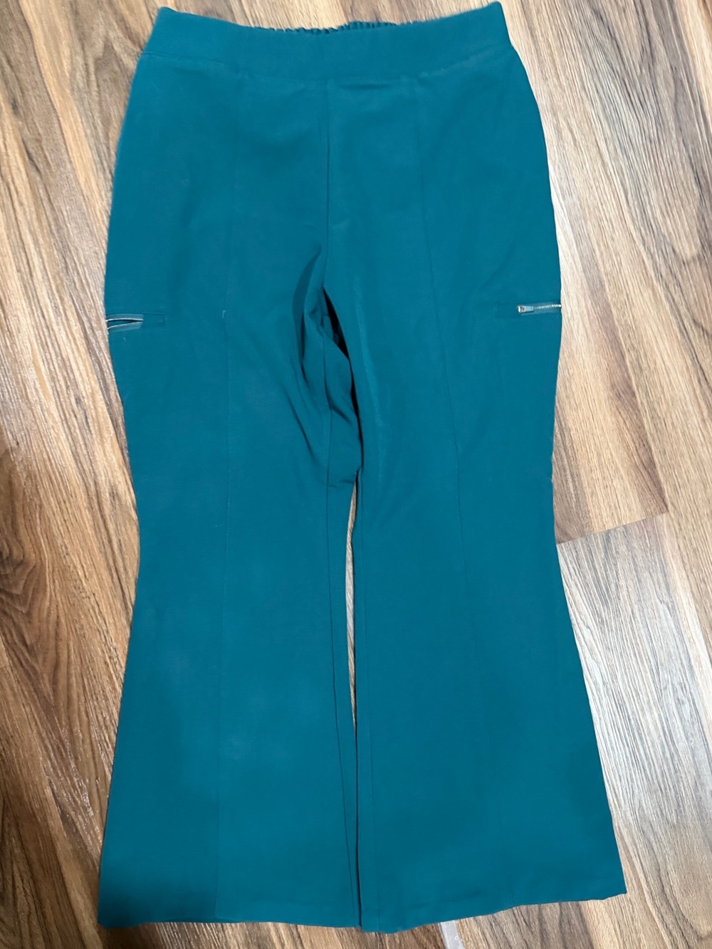 Jaanuu Teal Scrub Pant Flare Hem PM